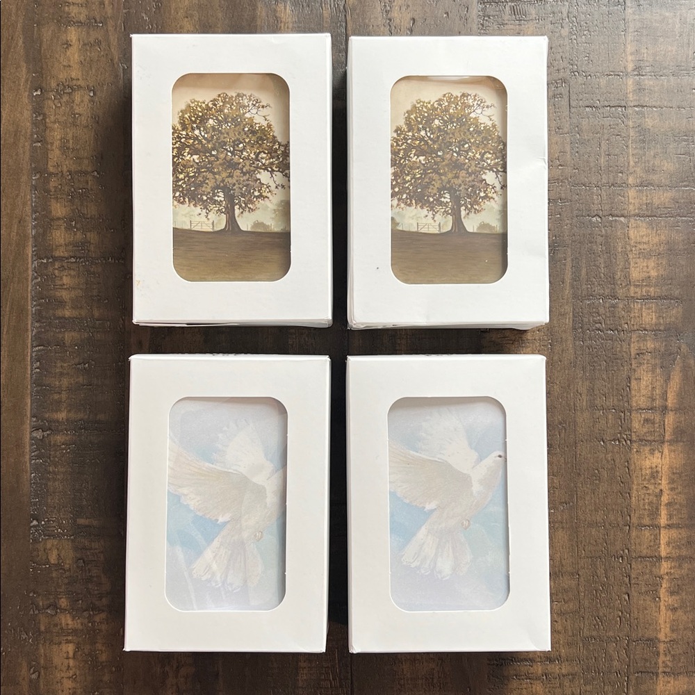 Memorial Thank You Cards Tree and Dove Notecards